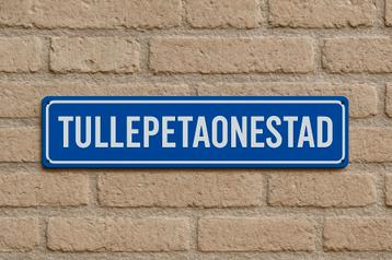 Gemeentebord TULLEPETAONESTAD. Carnaval in Roosendaal  beschikbaar voor biedingen