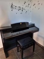 Yamaha Clavinova incl. krukje, Ophalen, Gebruikt, Zwart