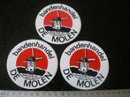 3x sticker bandenhandel de molen reek logo autobanden, Verzenden, Zo goed als nieuw, Bedrijf of Vereniging