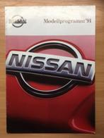 Autofolder/Brochure Nissan Range/modellenprogramma  1991  NL, Boeken, Auto's | Folders en Tijdschriften, Nieuw, Nissan, Ophalen of Verzenden