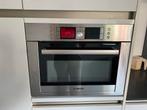 Bosch Compacte Oven met Magnetron - HBC86P753/45, Gebruikt, Hete lucht, Oven met grill, Inbouw