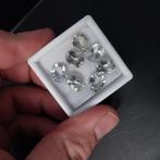 7 ovaal geslepen prasioliet, Ophalen of Verzenden, Zo goed als nieuw