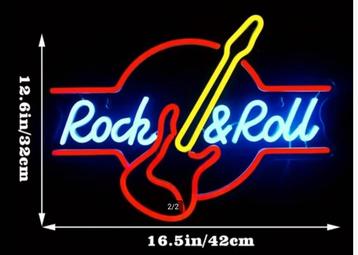 NEON "" ROCK & ROLL "".   - PRIJSVERLAGING  beschikbaar voor biedingen