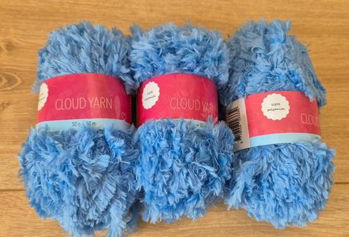 Cloud Yarn. Brei / Haakgaren. 3 Bollen. Licht Blauw., Hobby en Vrije tijd, Breien en Haken, Nieuw, Breien of Haken, Wol of Garen
