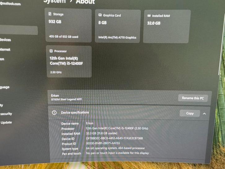 Gaming PC - i5-12400F, 32GB RAM, Intel Arc A770, Computers en Software, Desktop Pc's, Gebruikt, 2 tot 3 Ghz, SSD, 32 GB, Met videokaart
