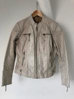 CHEVIREX Leren jas, Kleding | Dames, Jassen | Zomer, Beige, Maat 42/44 (L), Ophalen of Verzenden, Zo goed als nieuw