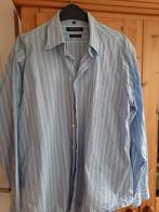 streepjes overhemd mt 43, Kleding | Heren, Overhemden, Blauw, Tailor & Son, Ophalen of Verzenden, Zo goed als nieuw