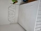 Tweepersoonsbed metaal wit, Huis en Inrichting, Ophalen, Gebruikt, Wit, Tweepersoons