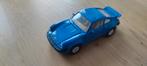 Porche 911 Turbo (Welly | 1990 | 1:24) Blauw Modelauto, Ophalen of Verzenden, Gebruikt, Auto, Welly