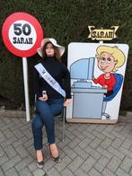 50 verjaardag Sarah met jong uiterlijk met computer., Ophalen, Nieuw, Abraham of Sarah