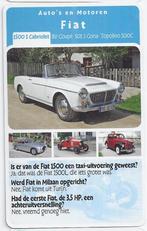 A10 autokaartje fiat 1500 s cabriolet, Ophalen of Verzenden, Zo goed als nieuw, Auto's