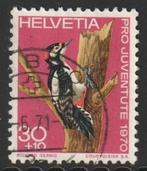 Zwitserland 1970 938 Pro Juventute 30c Specht, Gest, Postzegels en Munten, Ophalen of Verzenden, Gestempeld