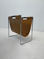 Vintage Brabantia Lectuurbak Cognac Leer, Ophalen of Verzenden, Gebruikt