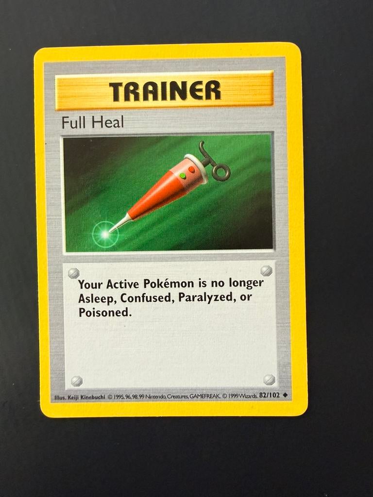 Pokemon base set Shadowles BS82 - Full Heal, Ophalen of Verzenden, Zo goed als nieuw