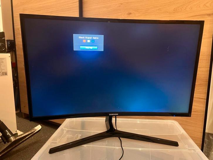 Samsung C27F396FHU 27" Curved Monitor - Zwart, Computers en Software, Monitoren, Gebruikt, 61 t/m 100 Hz, HDMI, Gaming, Curved