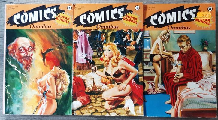 3 Omnibussen = 9x Eva Sport strips op Byblos De Politie Zora, Boeken, Stripboeken, Gelezen, Meerdere stripboeken, Verzenden