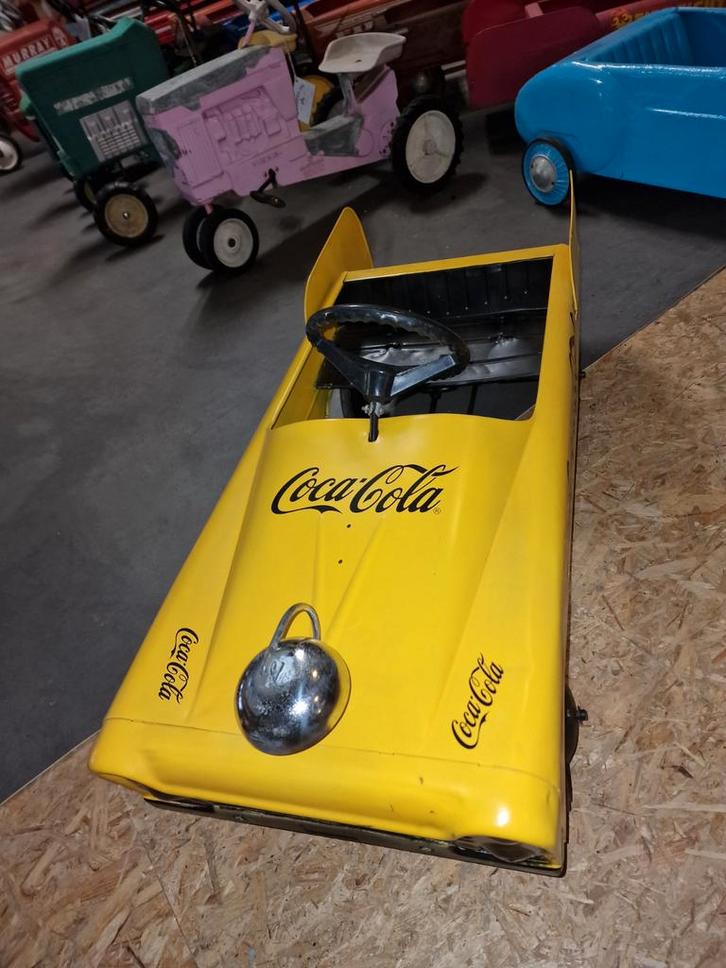 Vintage amf trapauto in Coca-Cola stijl, Antiek en Kunst, Antiek | Speelgoed, Ophalen