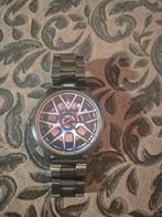 Horloge met velg design, Ophalen of Verzenden, Staal, Overige merken