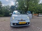 Fiat 500 1.4 T-jet Abarth Cabrio 140pk AUT 2010 Grijs, Auto's, Fiat, 15 km/l, 4 cilinders, Leder, Grijs