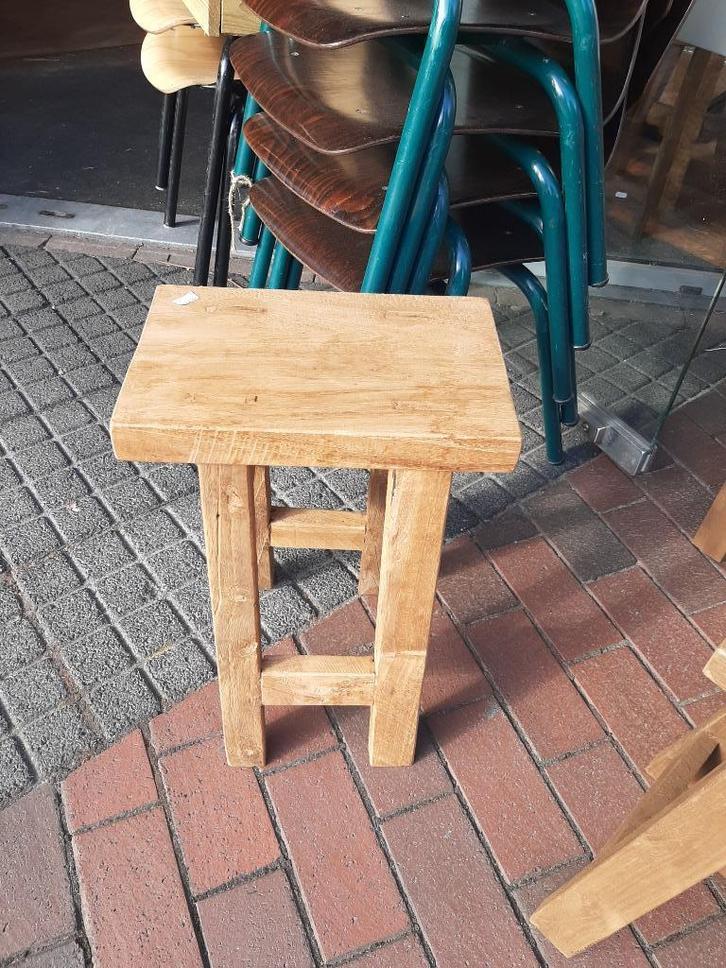 Diverse soorten teakhouten krukjes, Huis en Inrichting, Krukjes, Nieuw, Hout, Ophalen