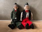 Vintage Laurel en Hardy Poppen Pop Porselein 30 cm, Ophalen of Verzenden, Gebruikt, Pop