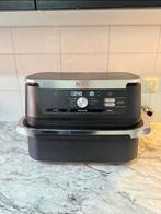 Ninja Foodi Dual-Drawer AF500EUCP Zilver 10.4L - ZGAN!, Witgoed en Apparatuur, Ophalen of Verzenden, Zo goed als nieuw