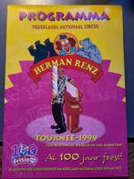 Circus/ programmaboek Circus Herman Renz 1999., Ophalen of Verzenden, Zo goed als nieuw