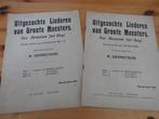 Uitgezochte liederen van groote meesters - r. Gerretson, Muziek en Instrumenten, Bladmuziek, Zang, Gebruikt, Klassiek, Ophalen of Verzenden