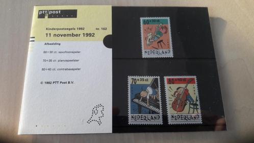 Boekje kinderpostzegels 1992, Postzegels en Munten, Postzegels | Nederland, Postfris, Na 1940, Ophalen of Verzenden