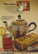 Retro reclame 1971 Pickwick thee theemuts glazen, Verzenden, Overige typen