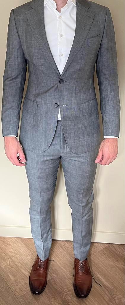 SuitSupply business suit grijs, Kleding | Heren, Kostuums en Colberts, Zo goed als nieuw, Grijs, Ophalen of Verzenden