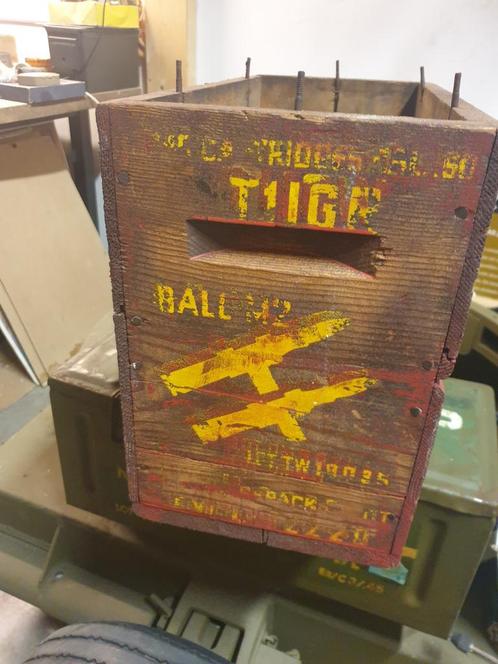 .50 kist. Mooie staat zonder deksel., Verzamelen, Militaria | Tweede Wereldoorlog, Landmacht, Kist of Geocache, Nederland, Ophalen of Verzenden