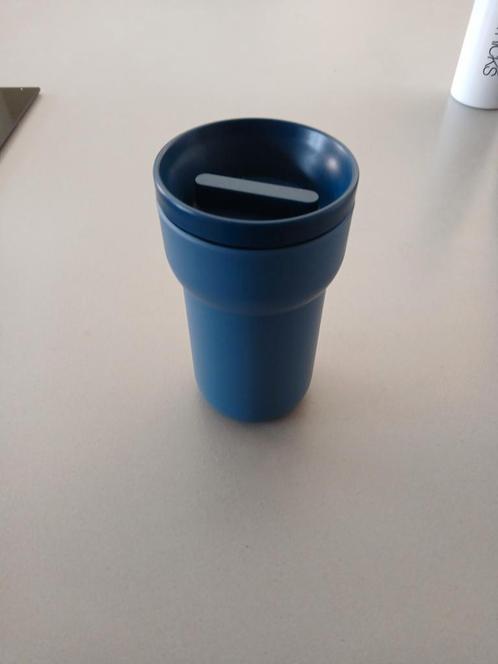 Metal beker Denim, Huis en Inrichting, Keuken | Tupperware, Nieuw, Beker of Kan, Blauw, Ophalen of Verzenden