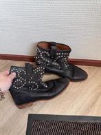 Freya zwarte leren laarzen met studs maat 38, Hoge laarzen, Verzenden, Zwart, Freya