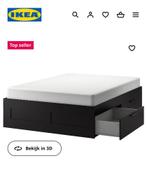 IKEA brimnes bed 180x200 incl. Lattenbodems, Huis en Inrichting, Slaapkamer | Bedden, 180 cm, Gebruikt, Ophalen of Verzenden, Wit