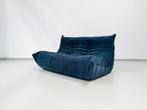 Togo 2-seater in Blue attributed to Ducaroy by Ligne Roset., 125 cm of meer, Zo goed als nieuw, 75 tot 100 cm, Stof