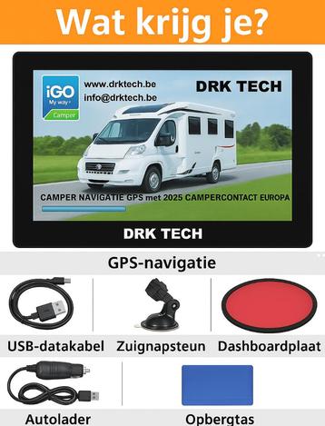 9" Camper/Caravan/Auto GPS Navigatiesysteem DRK-900C – 16GB beschikbaar voor biedingen