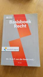 HBO studieboek bedrijfseconomie: Basisboek recht, Ophalen of Verzenden, Gelezen, HBO, O.A.P. van der Roest