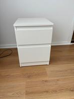 2x IKEA Wit Nachtkastje met Diepe Lade, Ophalen, Gebruikt, Minder dan 45 cm, Minder dan 55 cm