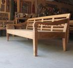 Zeer diepe bank RQ25 Lounge teak hout Ibiza baliGERESERVEERD, Ophalen of Verzenden
