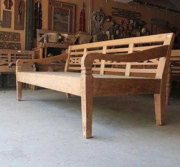 Zeer diepe bank RQ25 Lounge teak hout Ibiza baliGERESERVEERD beschikbaar voor biedingen