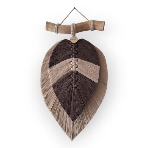 Mooie set grote macramé leaves, nieuw, Huis en Inrichting, Woonaccessoires | Wanddecoraties, Nieuw, Ophalen of Verzenden