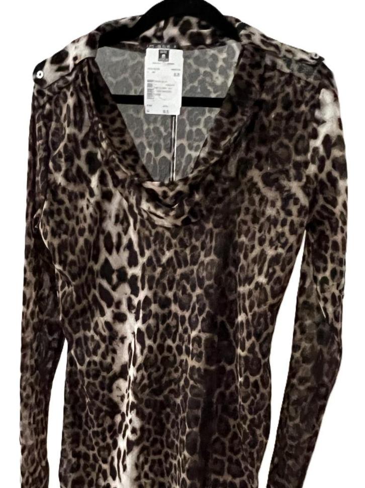 Nieuw Les Bleus lange top van mesh tijgerprint valt als 40, Kleding | Dames, Tops, Nieuw, Maat 38/40 (M), Bruin, Zonder mouw, Verzenden
