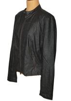 La Ligna lederlook jasje, biker jack, Mt. L, Kleding | Dames, Bruin, Verzenden, Maat 42/44 (L), Zo goed als nieuw