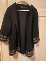 Zwart Zara Jasje met Gouden Details - Maat M, Kleding | Dames, Maat 38/40 (M), Zwart, Ophalen of Verzenden, Zo goed als nieuw