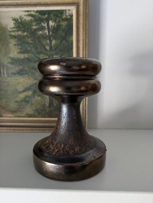 Keramische vintage Westgermany kandelaar van Scheurich, Huis en Inrichting, Woonaccessoires | Kandelaars en Kaarsen, Ophalen of Verzenden