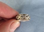 Ring in 925 karaat zilver met kabelrand . 20e eeuw, Gebruikt, Ophalen of Verzenden, Kleiner dan 17, Dame of Heer