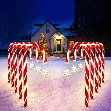 Lichtketting Met Led-Zuurstokken,10 Stuks, Kerstverlichting. beschikbaar voor biedingen