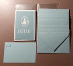 Initial kaartenset A lichtblauw, Ophalen of Verzenden, Nieuw, Overige thema's, Blanco kaart of Basiskaart