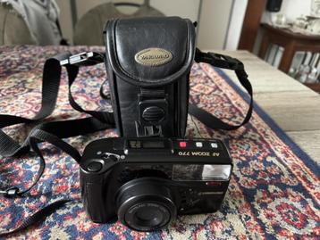 Samsung AF ZOOM 770 met Vanguard Tas Batterij is leeg.  beschikbaar voor biedingen